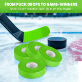 Neon Green Cloth Hockey Tape (4 pack)