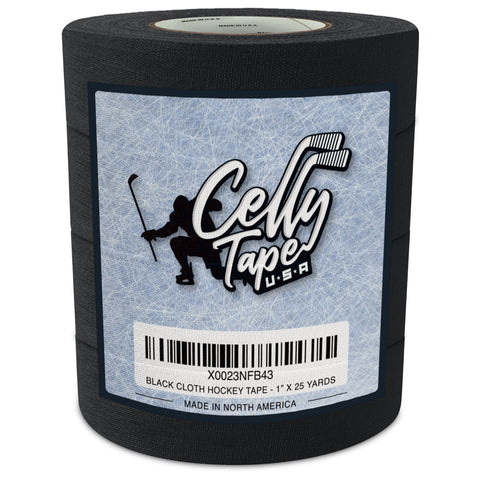 Black Cloth Hockey Tape (4 pack)